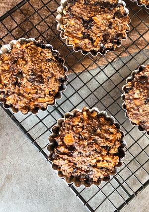 Hình của món Eatclean/ Muffin Táo Chuối Yến Mạch và Socola Chip.