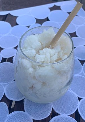 Une photo de Granité aux amandes à la sicilienne