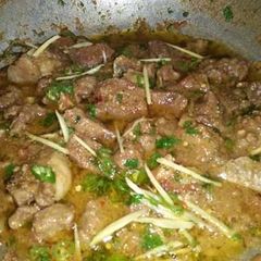 Beef karahi restaurant style A picture of Beef karahi restaurant style.
