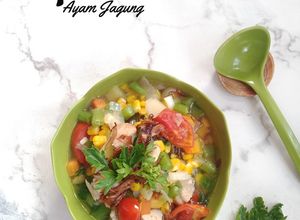 Foto resep Sup sehat ayam jagung