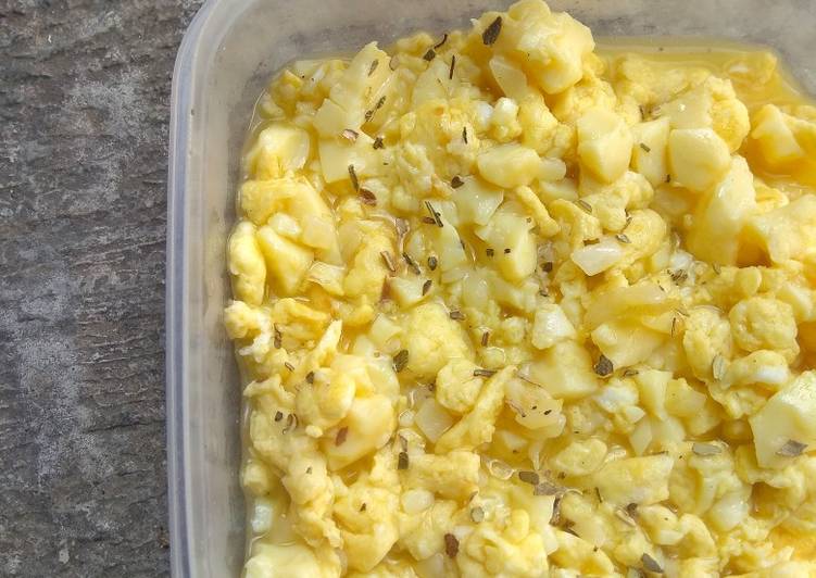 Resep [MPASI 12M+] Scramble Egg with Tofu Anti Gagal