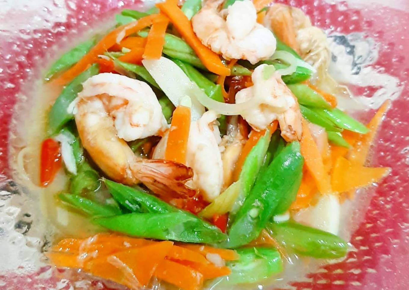 Tumis Buncis Wortel Udang