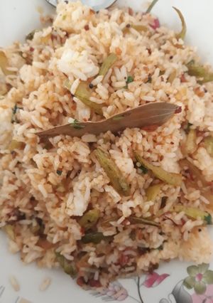 A picture of Masala bhaat.