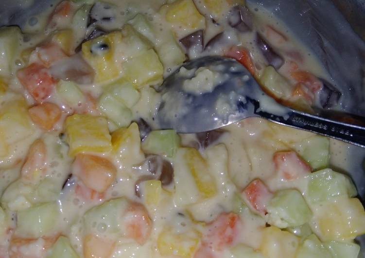 Salad Buah dressing Sirup Markisa