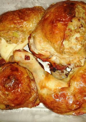 Töltött csirkecomb recept fotója