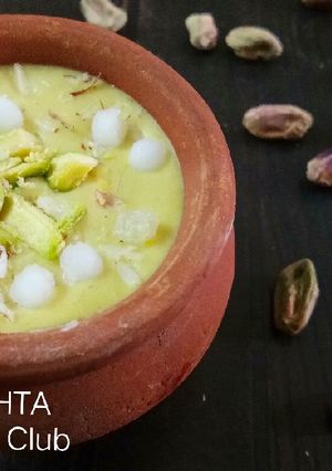 A picture of Sabudana Pistachio Kheer.