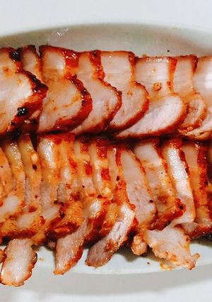 Hình của món Thịt ba rọi nướng.