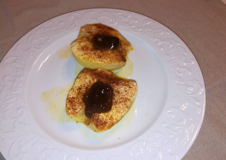 Recetta di Veloce Mela cotta con cuore goloso