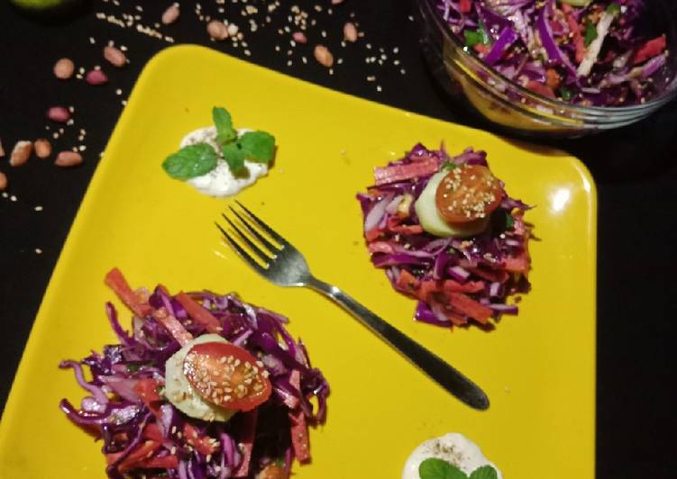 Recipe of Super Quick Homemade Purple Cabage Salad