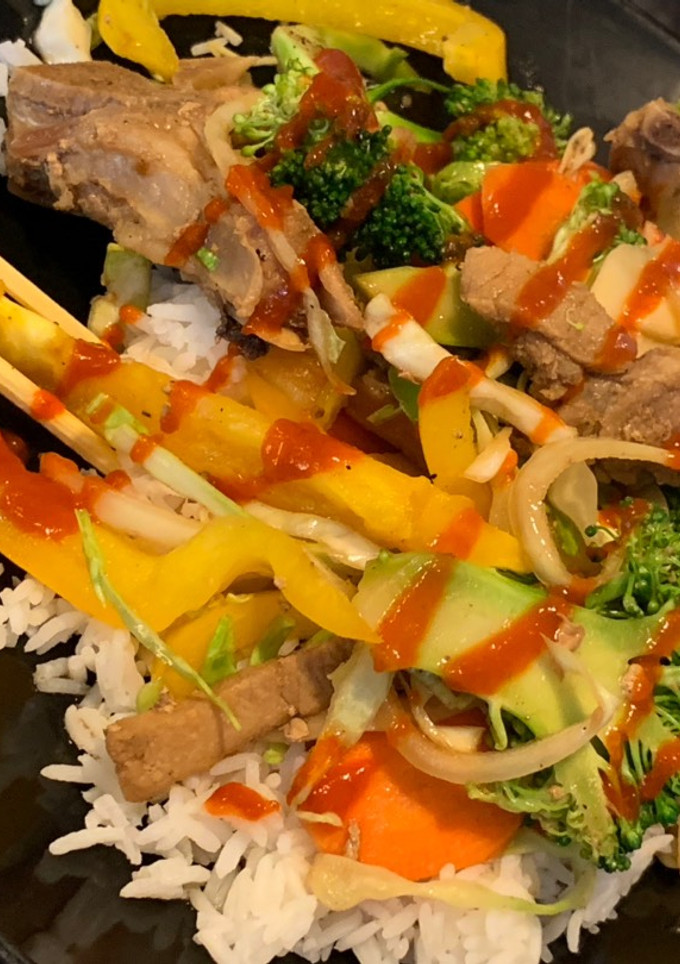 Una foto de Carne de puerco estilo chino