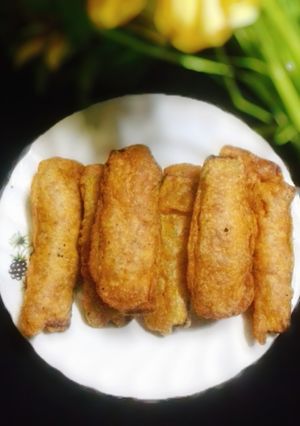 A picture of Beguni (Egg Plant Fritters).