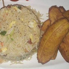 Fried rice and dodo A picture of Fried rice and dodo.