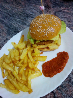 صورة لوصفة همبرغر بالدجاج 🍗🍔