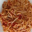 Espaguetis con berberechos de lata