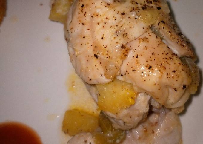 Steps to Prepare Award-winning Pineapple Stuffed Chicken