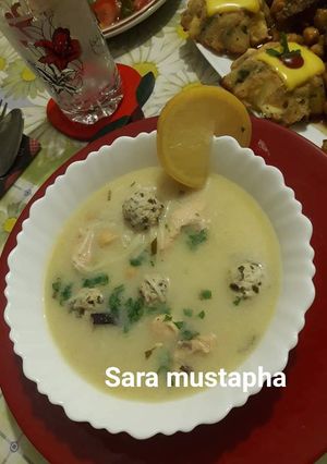 صورة لوصفة شربة بيضاء عاصمية حساء 🍲