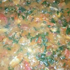 Smoked fish Stew nd Sausage A picture of Smoked fish Stew nd Sausage.