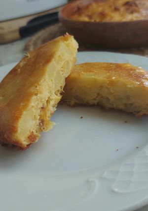 Foto principal de Tortilla de patatas y puerro en el horno
