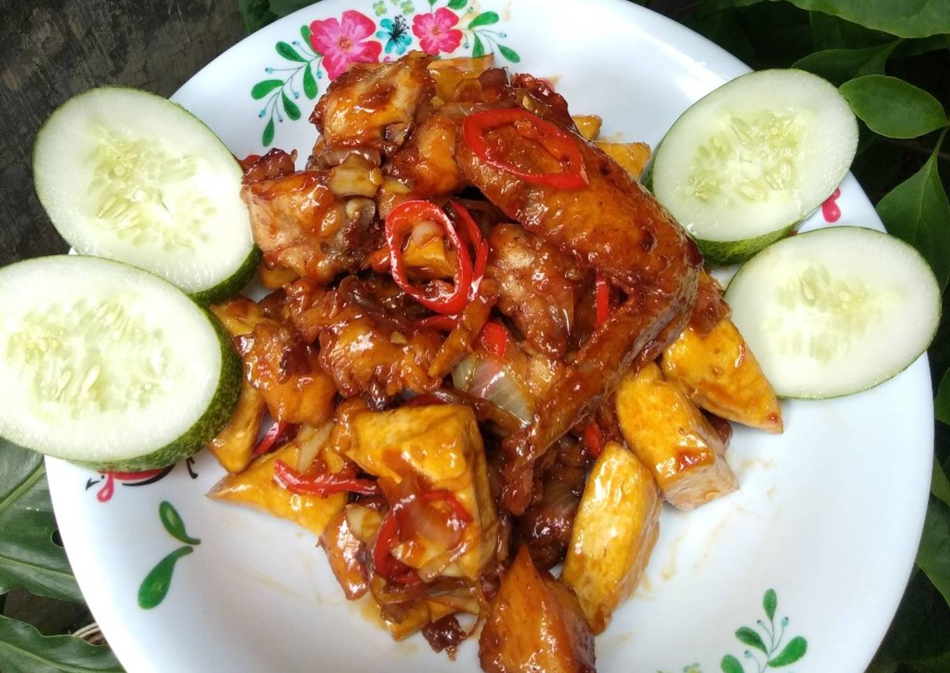 Ayam tahu saos mentega