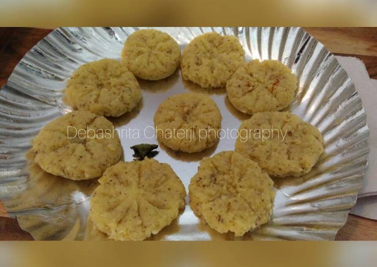 Recipe of Award-winning Narkel chhap Sandesh Coconut Sandesh