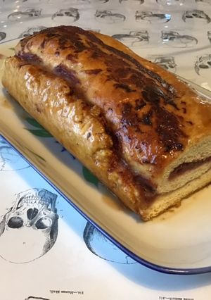 Une photo de Roly poly aux cerises et kiwis (dessert anglais revisité)
