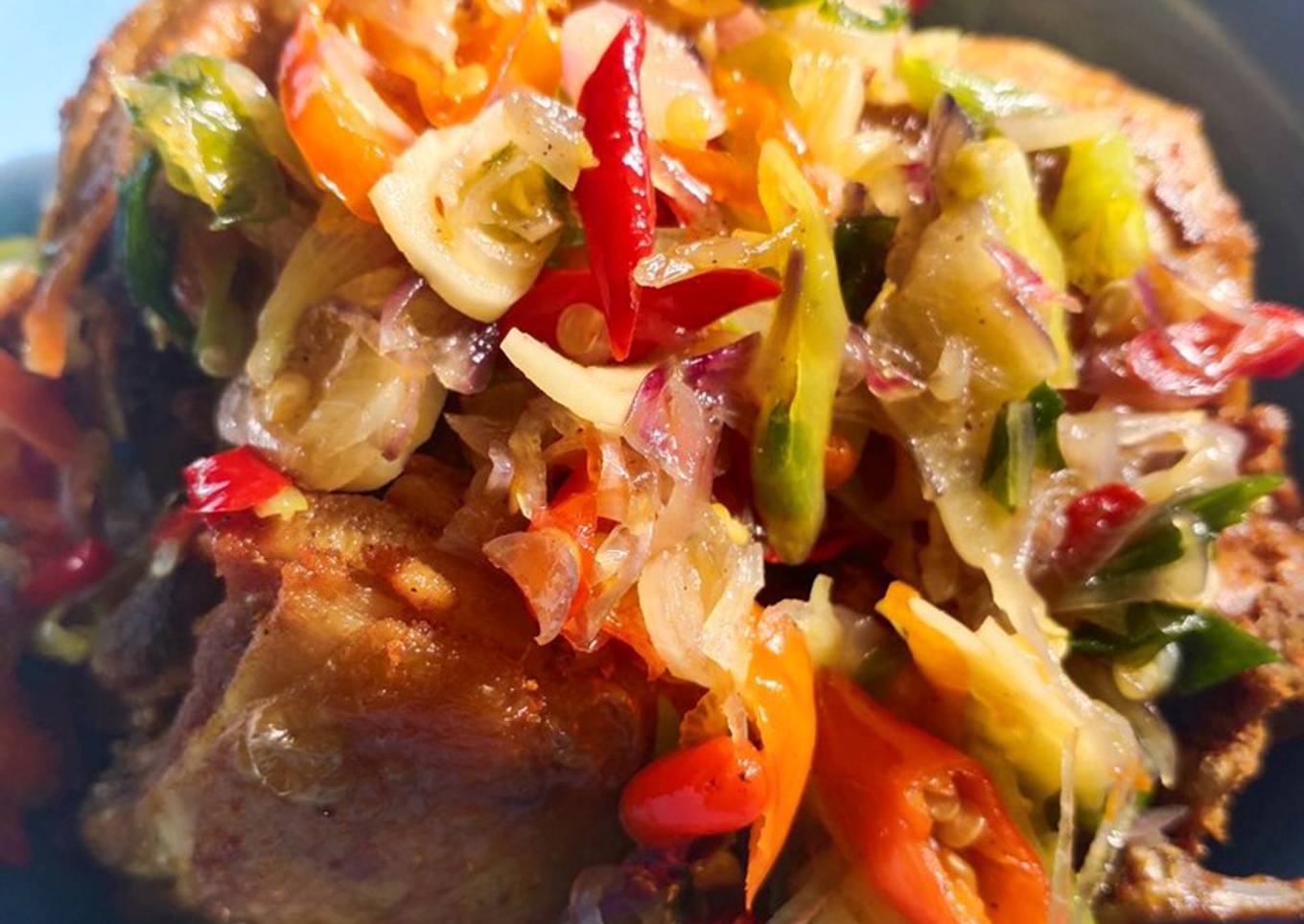 Ayam Goreng Sambal Daun Bawang