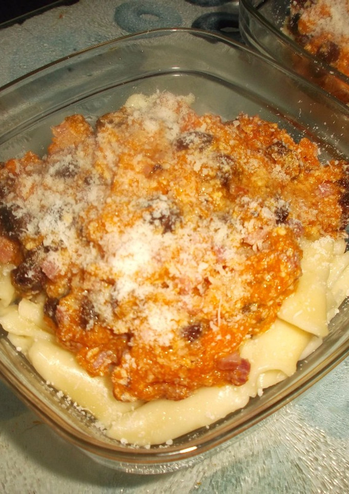 Una foto de Macarrones con calabaza