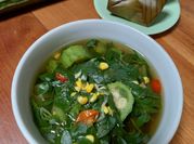 Gambar sayur bening kelor gambas