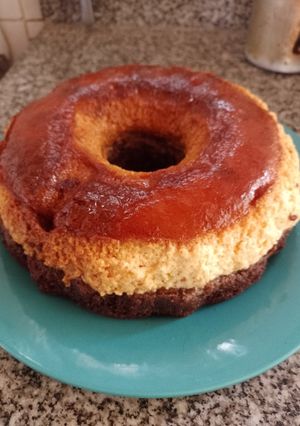 Una foto de Chocoflan
