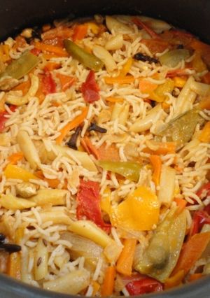 A picture of Vegetable Biryani.