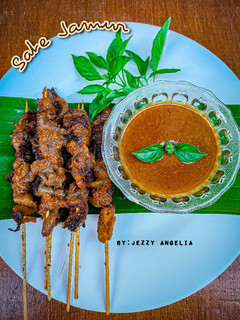 Foto resep Sate Jamur & saus kacang