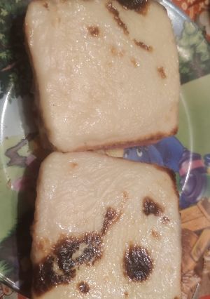Una foto de Sándwich gratinados de jamón y queso