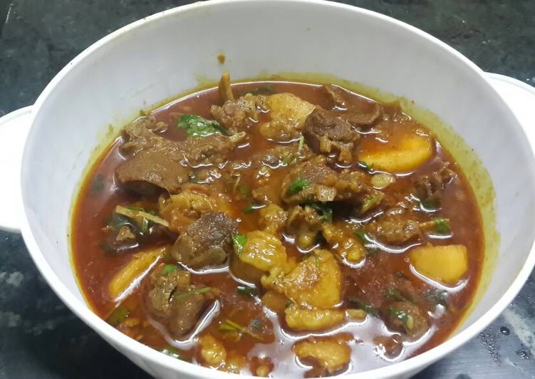 Easiest Way to Prepare Perfect Masala mutton with potatoes