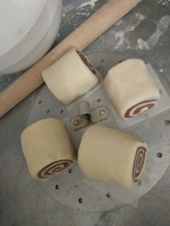 Hình của món Bánh bao chay cuộn - vị sữa cacao.