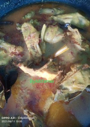 Foto resep Ayam kampung masak kuning