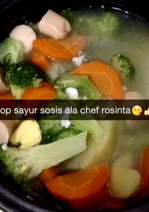 Foto resep Sop sayur sosis anak kos
