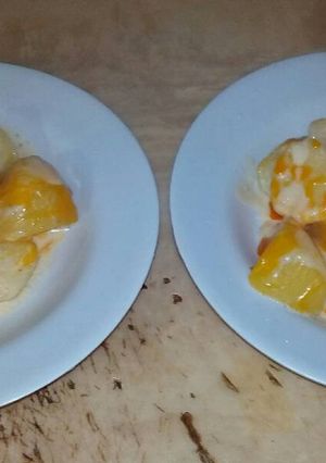 Una foto de Papas en salsa bechamel al gabinete