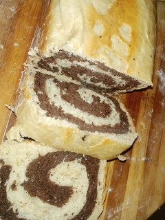 A picture of Homemade mixed choco-bread.