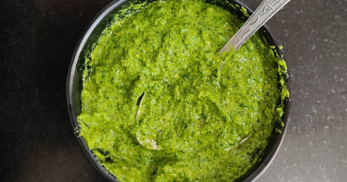 Coriander Mint Pesto Sauce Recipe by leena sangoi Cookpad