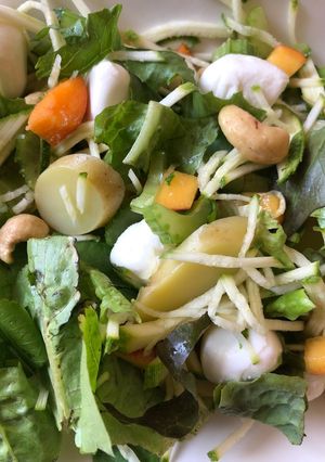 A picture of Potato and Mozzarella Salad.