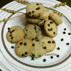 A picture of Banana Choco chip cookies(eggless).