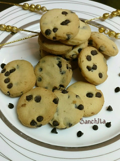 A picture of Banana Choco chip cookies(eggless).