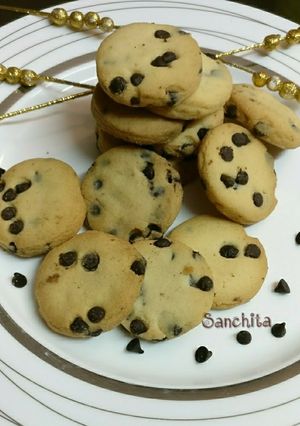A picture of Banana Choco chip cookies(eggless).