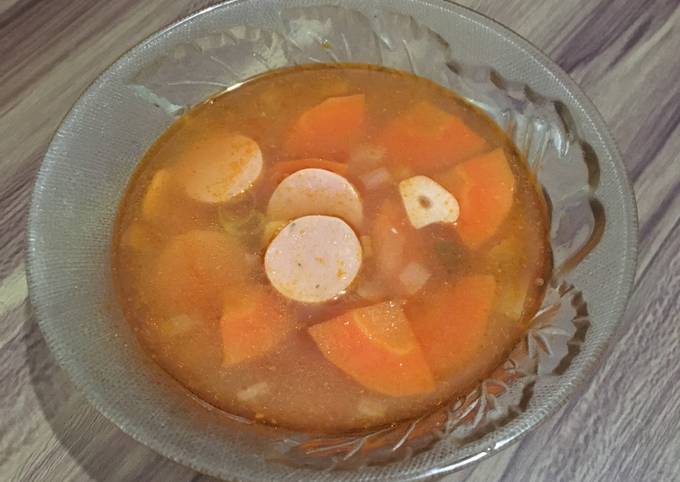 Resep Sop Sosis Merah Anti Gagal