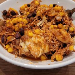 A picture of Lazy Shredded Chicken Wraps.