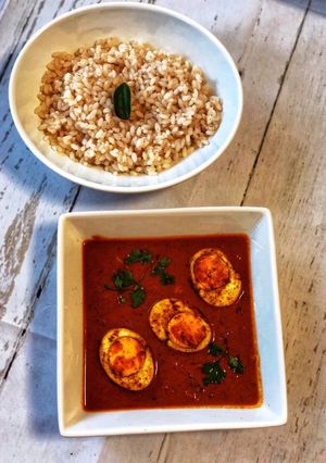 A picture of Kolhapuri Boiled Eggs Gravy.
