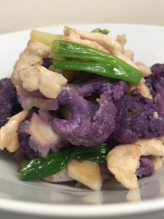 紫花菜 ·鸡胸肉(鲜甜可口😋😋) 的食譜成品照片