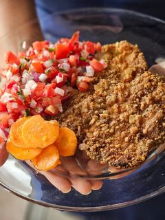 Una foto de Milanesas de cerdo empanizadas