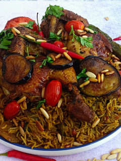 صورة لوصفة مچبوس دجاج بحريني