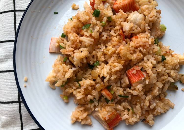 Cara Gampang Menyiapkan Japanese food di UK: Nasi goreng Jepang dengan saus tomat, Bikin Ngiler